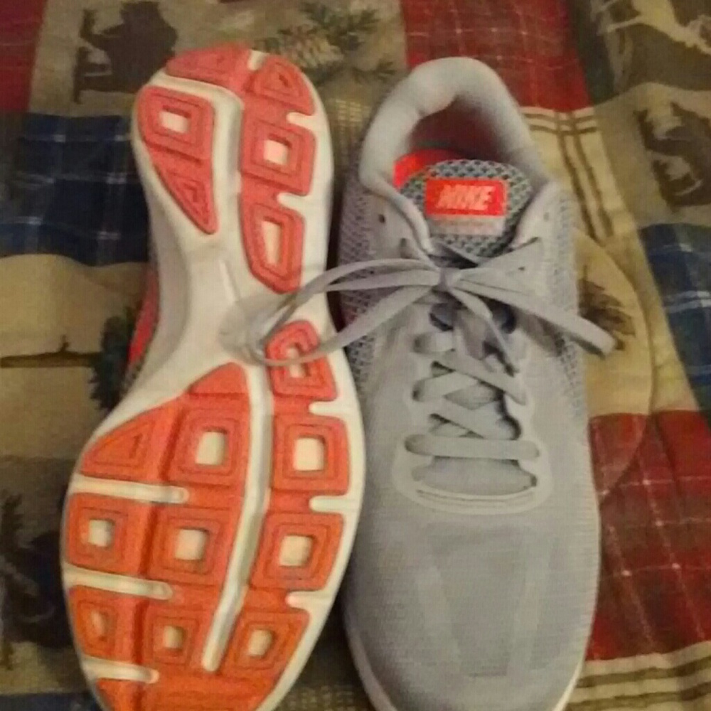 Women's Nike running shoes.